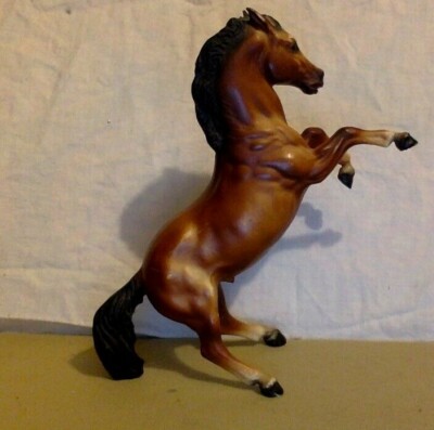 Vintage Breyer Horse. Classic. Rearing Bay Stallion Breyer Molding Company 9 x 6