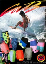 Catz Clothing Surfwear Trigger Edema Print Ad Wall Art Decor Avalon