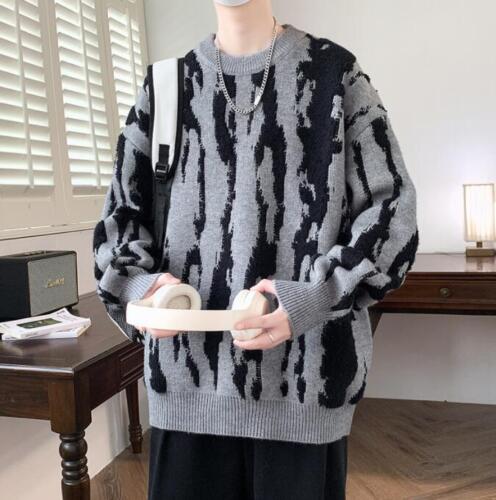 Damenmode zweifarbiger Jacquard Freizeit Pullover Strickpullover Sweater - Bild 2 von 8