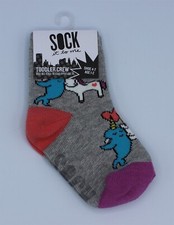 Sock It To Me Toddler Crew Socks Great Horns Think Alike Shoe Size 4-7