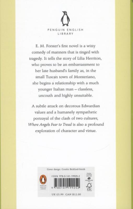 Thumbnail - E. M. Forster | Where Angels Fear To Tread | Taschenbuch | Englisch