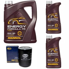 Motoröl Set MANNOL 5W30 API SN 7 Liter + Ölfilter für Ford Ranger 2.5 84 109 PS