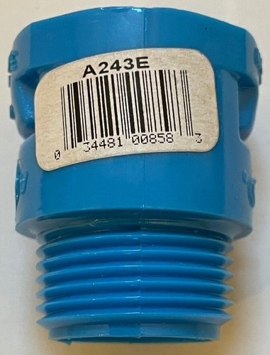 Carlon 3/4-inch ENT "Smurf" Threaded Male Adapter Coupling - A243E - NEW - Picture 2 of 2