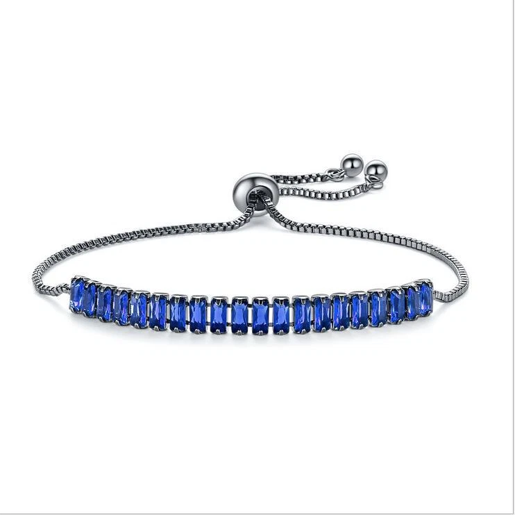 European Handmade London Blue Topaz Gemstone Silver Charming Bracelets 7.5 Inch - Image 2 of 4