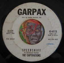 HEAR Captivations 45 Speedshift / Red Hot Scrambler-Go! GARPAX hotrod surf teen