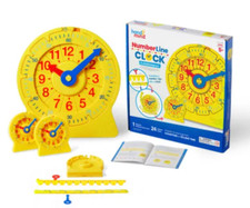 Hand2Mind New Number Line Clock CLASSROOM KIT  1 Large, 24 Student MSRP 260