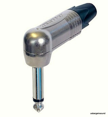 Neutrik NP2RX Mono Right Angle 1/4'' 6.35 mm Speaker / Guitar Plug Nickel/Silver