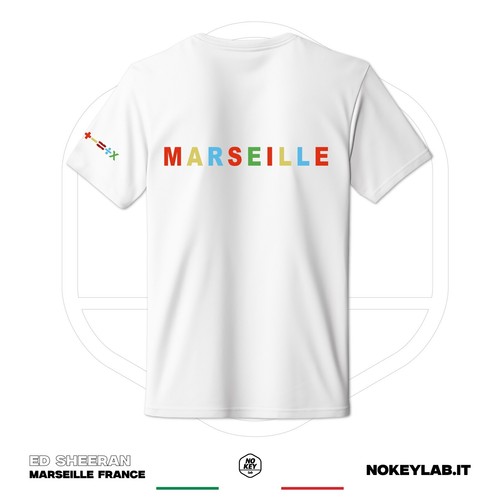 T-shirt Ed Sheeran Rome Marseille Tour Maglietta Concerto 2025 Edizione Limitata - Zdjęcie 13 z 17