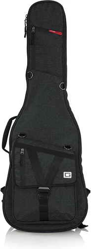 Gator Cases Transit Series Electric Guitar Gig Bag; Charcoal Black Exterior