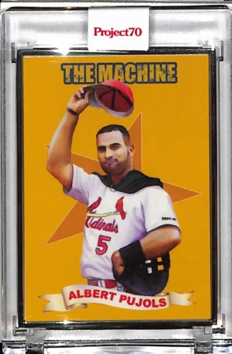 2021 TOPPS PROJECT 70 #848 ALBERT PUJOLS BY DJ SKEE P70 AP SILVER FRAME 03/51