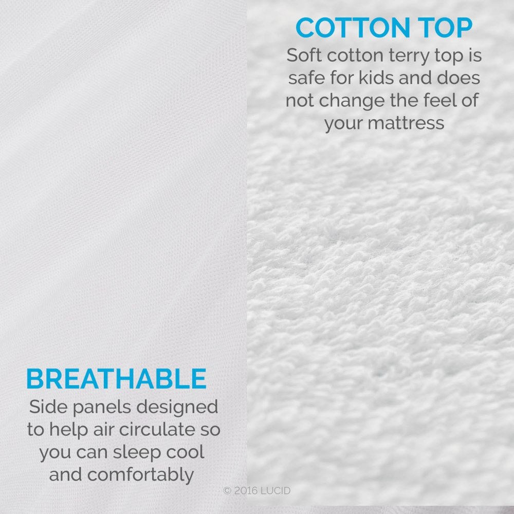 Mattress Protector Pad Cover Fitted Sheet Deep Pocket Waterproof Soft