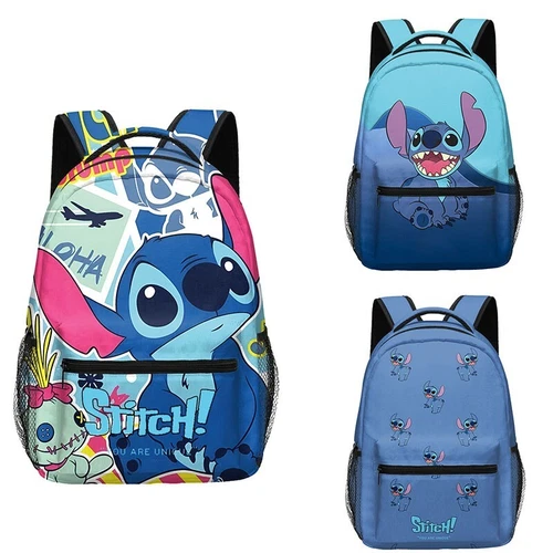 Cartoon Stitch School Backpack Laptop Bags Kids Handbag Travel Bag Teenagers Bag - Picture 2 of 56