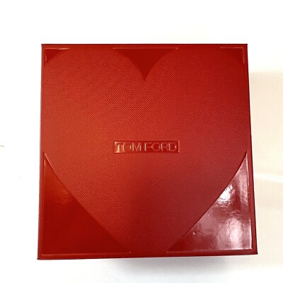 Authentic TOM FORD Square Empty Gift Box Packaging Heart Red 7.75