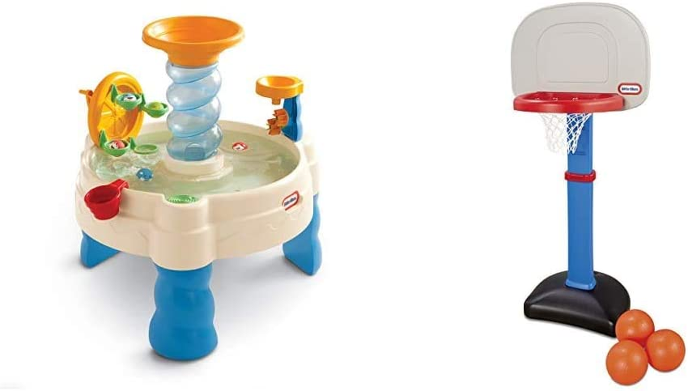 Little Tikes Spiralinâ Seas Waterpark Water Table & Easy Score Basketball Set | eBay