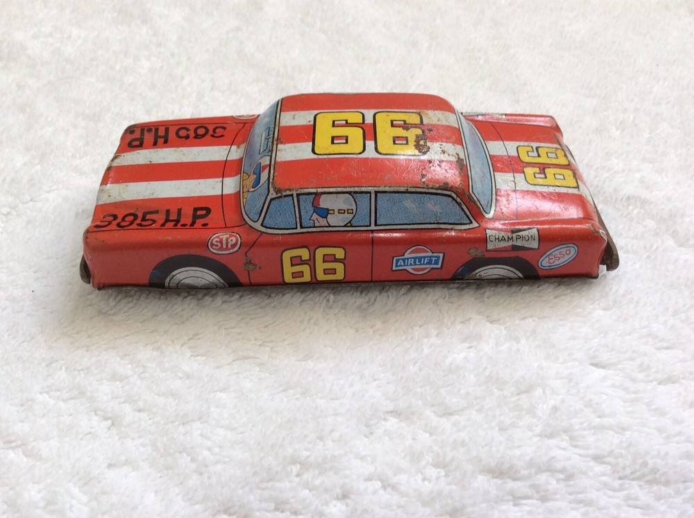 Tin Plate Car Rare Japanese Racing Car American Indi Car Style