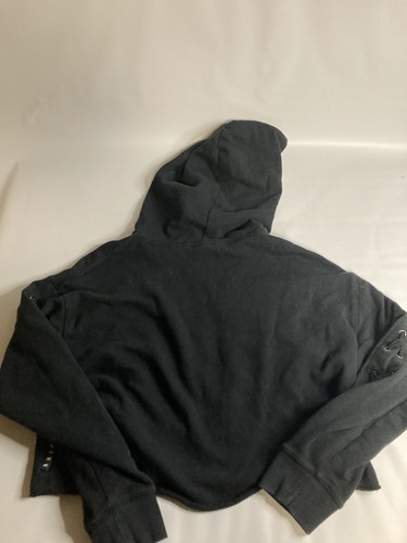 PINK Victoria Secret Logo Womens Black Hoodie Medium - Picture 5 of 7