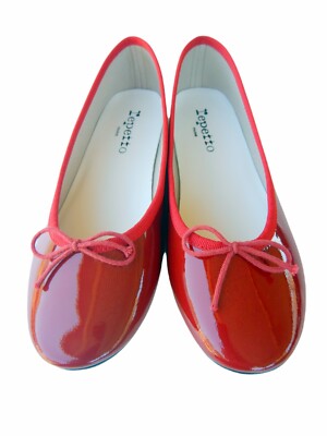 Repetto Women's New Designer Red Cendrillon Ballet Flats US