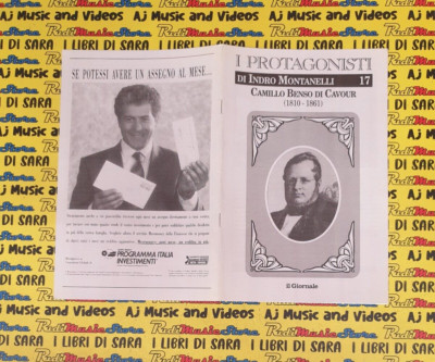 Plico spillato I PROTAGONISTI n.17 INDRO MONTANELLI Camillo Benso di Cavour(B59)