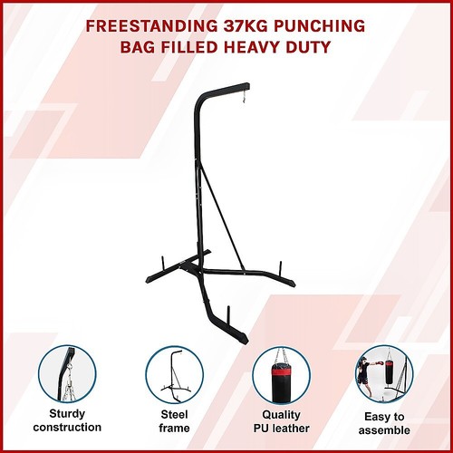 Freestanding 37kg Punching Bag Filled Heavy Duty - Picture 3 of 10