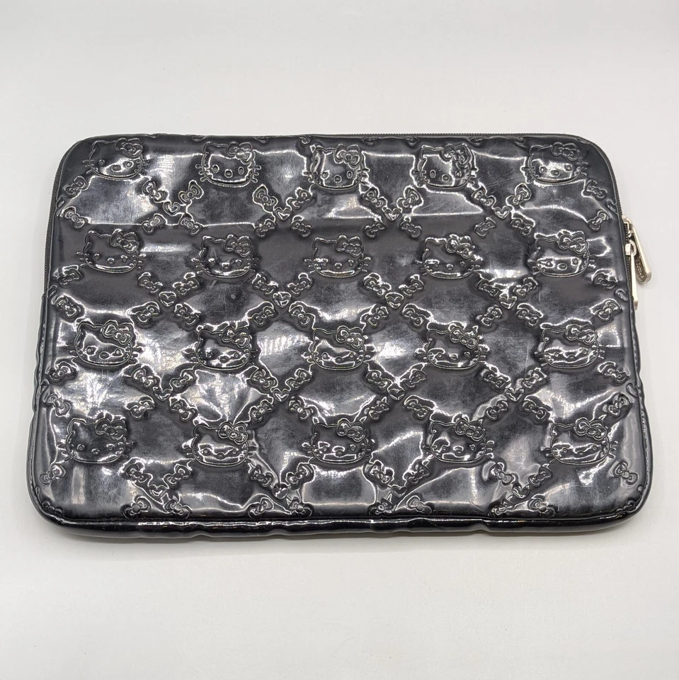 2012 Loungefly Sanrio Hello Kitty iPad планшетов чехол черный винил с розовый интерьер - Изображение 2 из 4