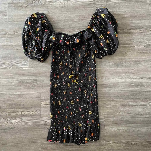 Mini Vestido Farm Rio Tiny Fruits Calado Para Mujer Talla XS - Imagen 2 de 7