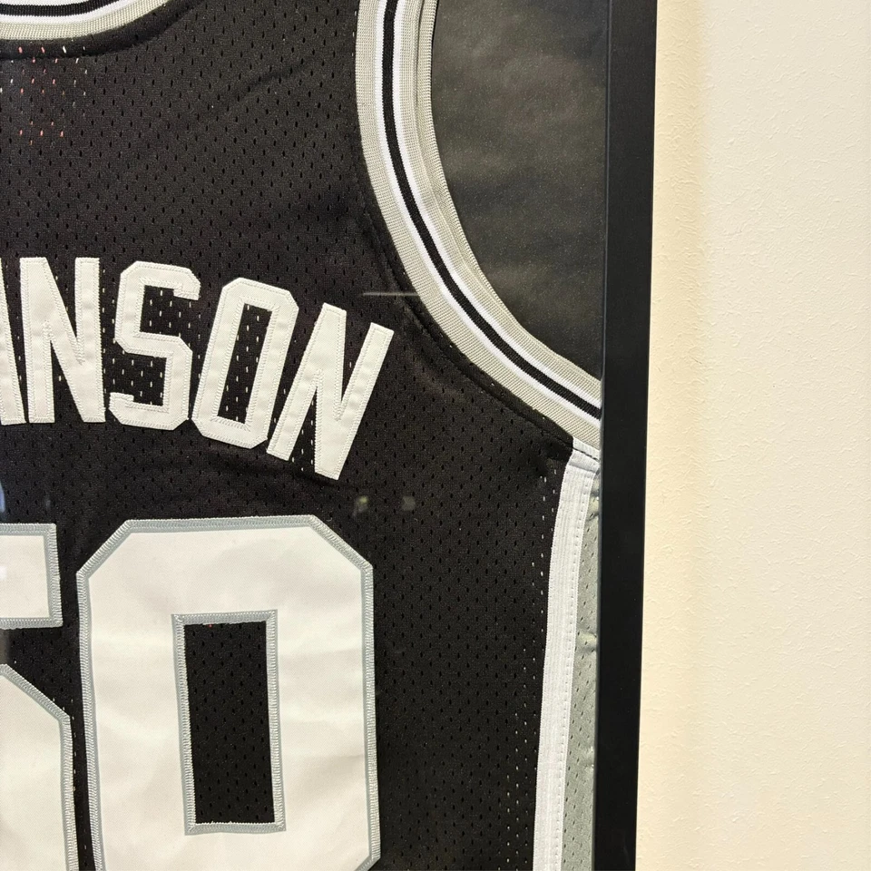 San Antonio Spurs David Robinson Jersey Framed, David Robinson Shirt Framed - Image 3 of 4