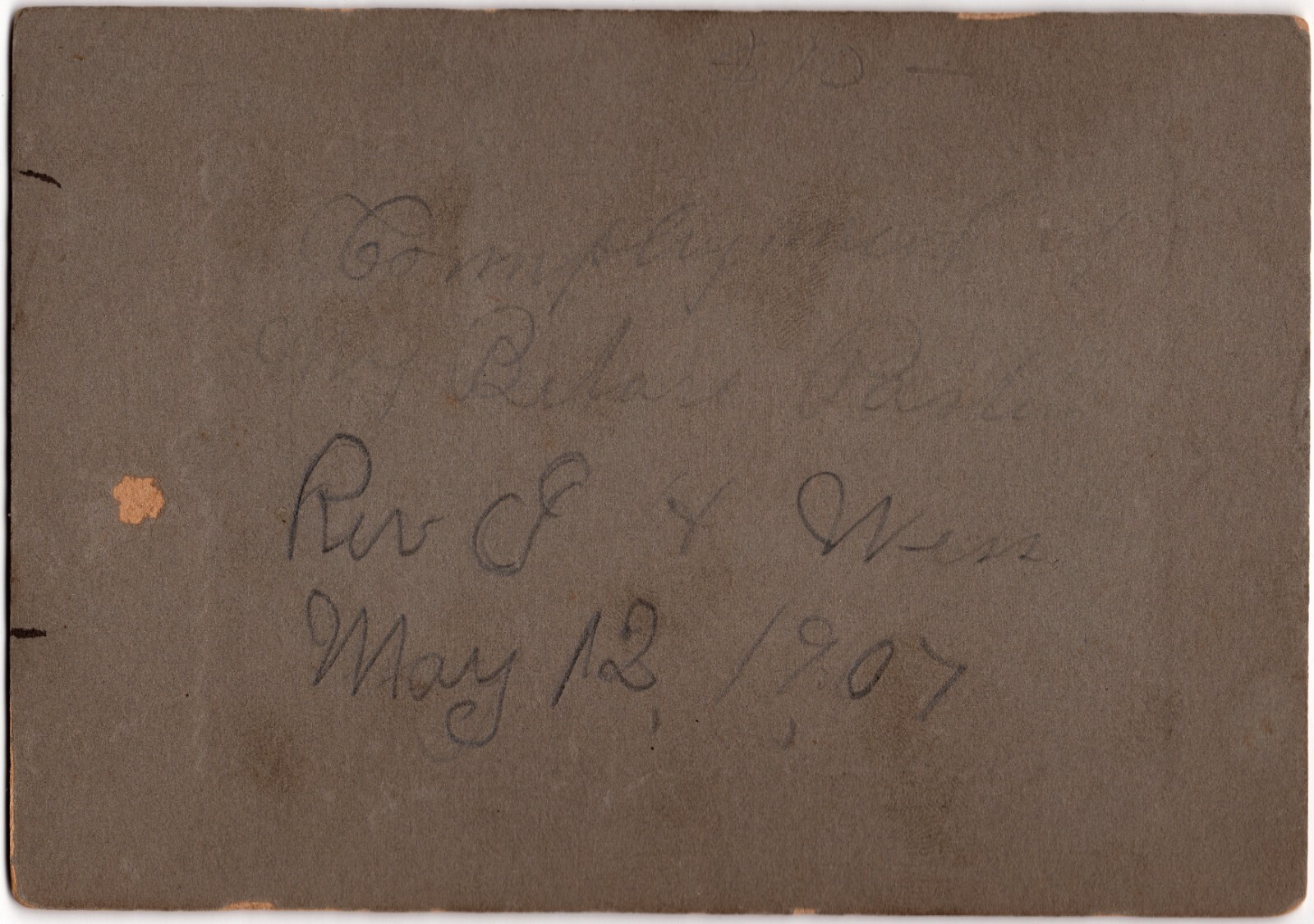 CIRCA 1900s CABINET CARD AFRICAN AMERICAN REVEREND PRIEST NAMED J.H. WESS — additional view
