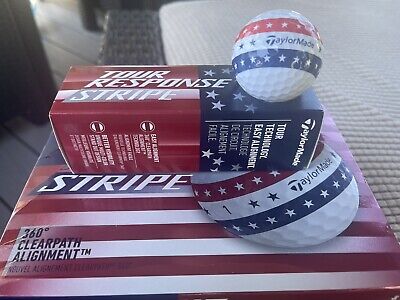 Taylormade Tour Response Stripe Golf Balls - USA - Limited Edition Taylormade Tour Response Stripe Golf Balls - USA - Limited Edition