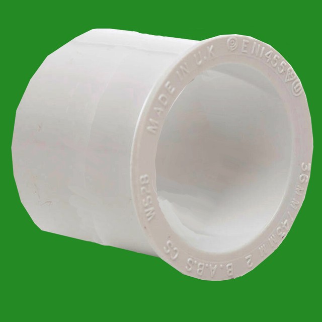 White PVC Pipe Reducer 25mm to 20mm, Straight Coupler Conduit Connector eBay