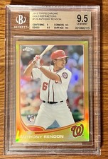 2013 Topps Anthony Rendon #128 Rookie Gold Refractor /50 Beckett  9.5 Gem Mint