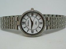 Armitron Now 75/5214SV Silver Tone Quartz Women's Watch Sz. 6 3/4" New Battery