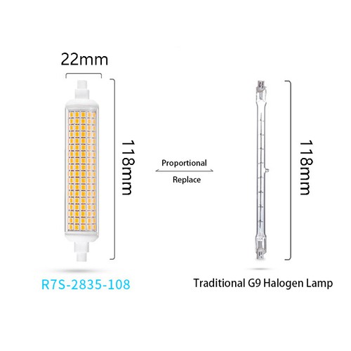 20W Ceramic R7S 118mm J118 LED Flood Light Bulbs Replace 180W Halogen Lamps - Picture 10 of 14