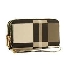 Damen Geldbörse Groß Lang XXL Mehrfarbig Portemonnaie 2 Reihe Geldbeutel 