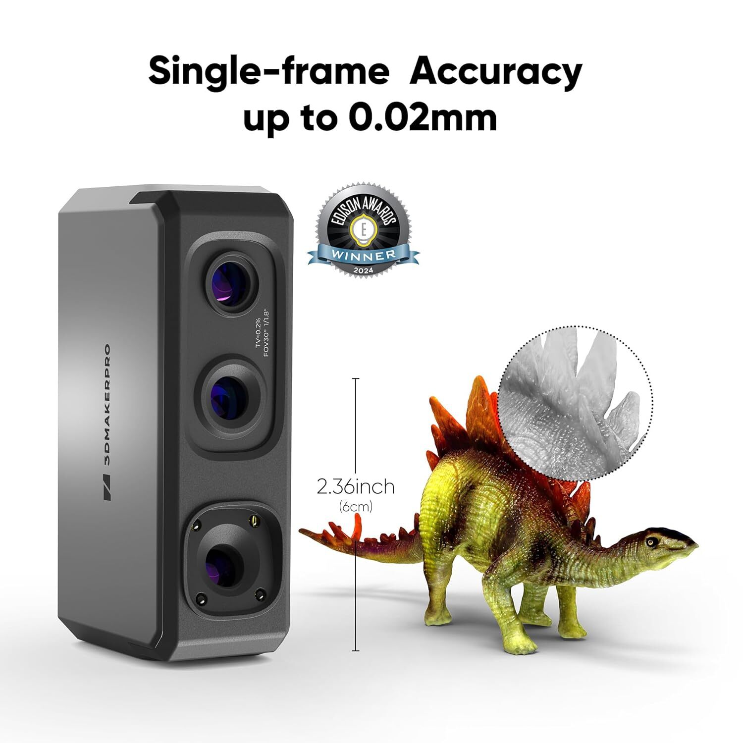 Hot 3DMakerpro 3D Scanner für 3D-Drucker mit 0,02 mm Genauigkeit Seal Lite Neu - Bild 4