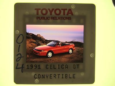 TOYOTA CELICA CONVERTIBLE PRESS SLIDE - 1991