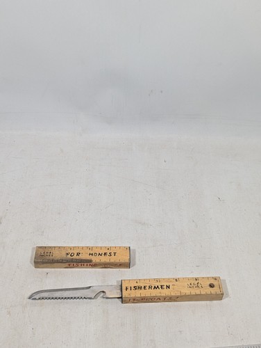 1960er Jahre ehrliches/unehrliches Fischerherrscher schwimmendes Fischmesser - es schwimmt! - Bild 3 von 3