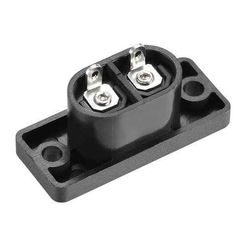 Adattatore spina montaggio pannello AC 250V 10A C8 2 pin modulo ingresso spina dritta - Foto 3 di 3