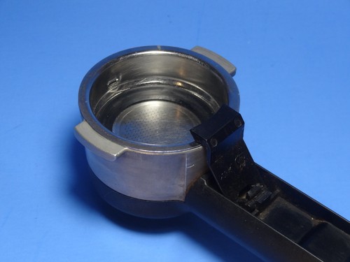 Soporte de filtro portafiltro Delonghi pieza para MO. EC155 + Cesta de doble disparo - En muy buena condición - Imagen 6 de 10