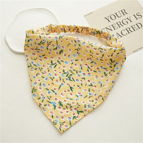Triangle Hair Scarf Headband Cashew Flower Print Scrunchies Elastic Hair Bands" - Picture 37 of 38