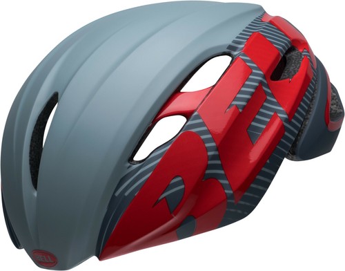 Bell Z20 Aero Mips Casco per Bicicletta Ruota Casco Grigio Rosso Unisex S j21