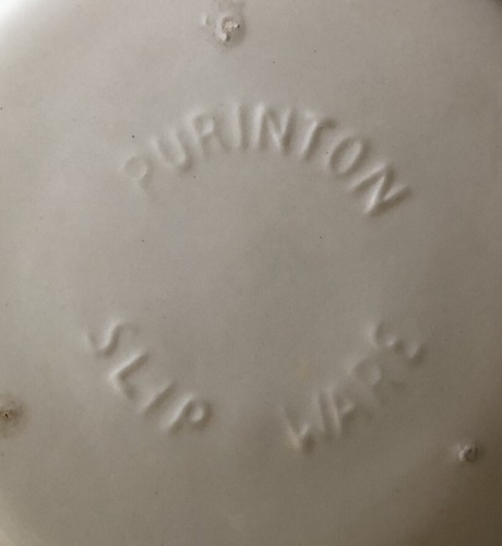 Purinton Pottery Slipware APPLE Pattern Serving Platter - 12” Round - Picture 5 of 6