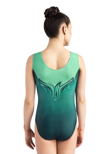 ERVY Ärmelloser Wettkampfanzug/Turnanzug "Dyla 3" Druck Sublimation&Pailletten - Bild 2 von 12