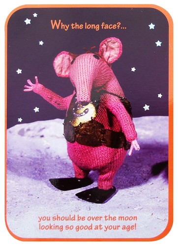 Juego de 16 tarjetas de cumpleaños rectangulares de 17 cm x 12 cm sobre liso THE CLANGERS - Imagen 10 de 17