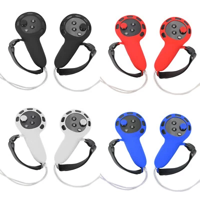 Manicotto controller cover impugnatura silicone con cinghia manuale per cuffie Quest 3 VR