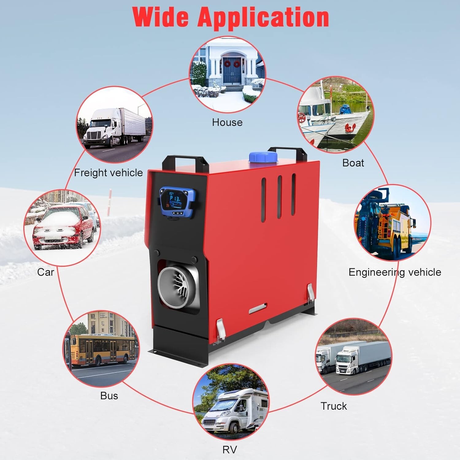 IMAYCC Diesel Heater 8kw, 12V Diesel Air Heater, AllinOne Diesel