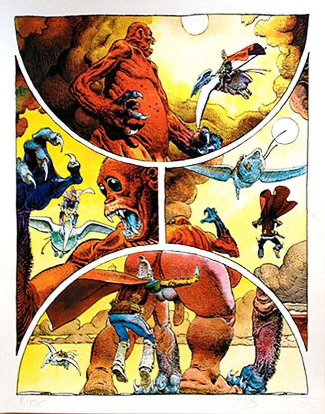 MOEBIUS - ARZACH signed digigraphie on ArchesPaper (240g = 0 MOEBIUS - ARZACH signed digigraphie on ArchesPaper (240g = 0