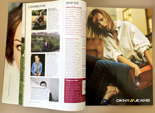 Elle Australia August 2001 Gisele Bundchen, Heath Ledger, Kim Iglinsky, Esprit - Picture 4 of 19