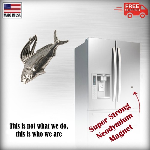 Pin o imán refrigerador de solapa de pesca pez gallo peltre, hecho en EE. UU. S024 - Imagen 8 de 33