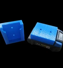 **2 Pack** BLUE Kobalt 24V Wall/Undershelf Locking Battery Holder Mount