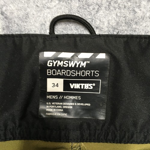 Viktos GymSwym Boardshorts Herren 34 OD Olive Drab Green Hybrid Surf Gym Hook - Bild 6 von 12